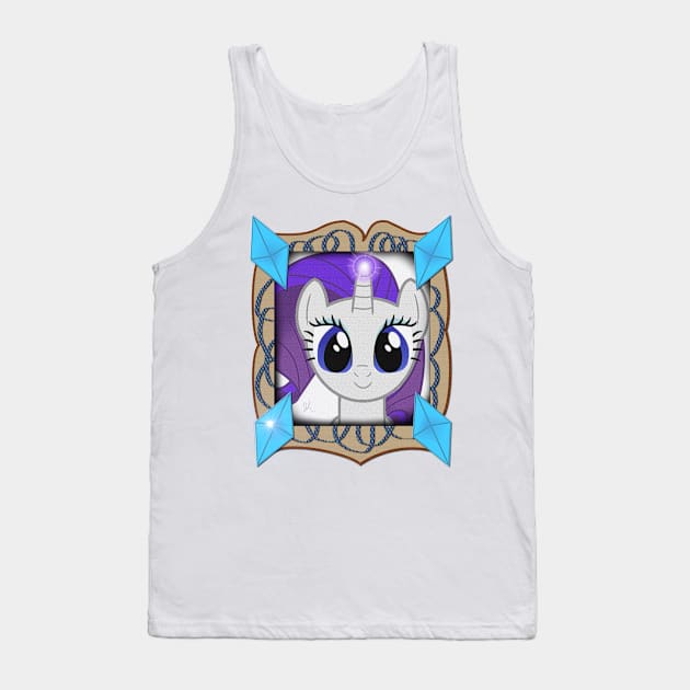 Rarity's Portrait Tank Top by RayneMercury